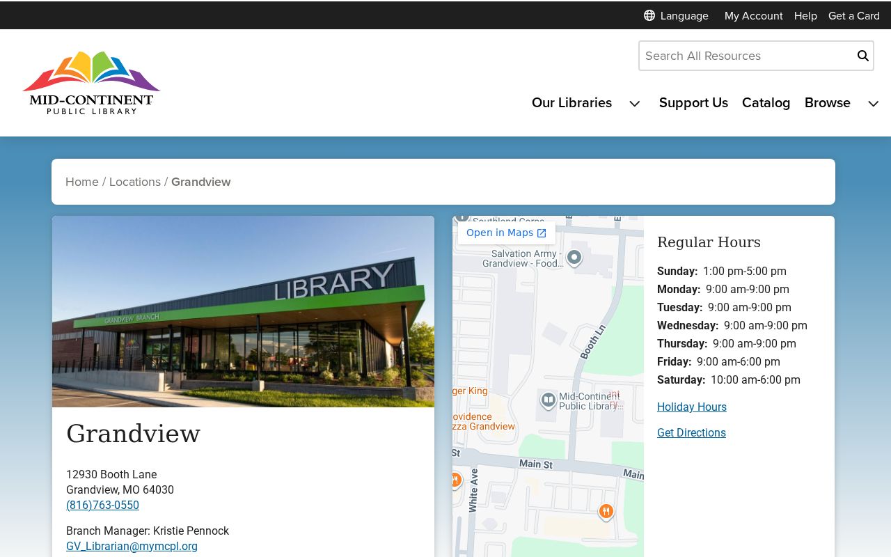 Grandview past residents research at Grandview Library