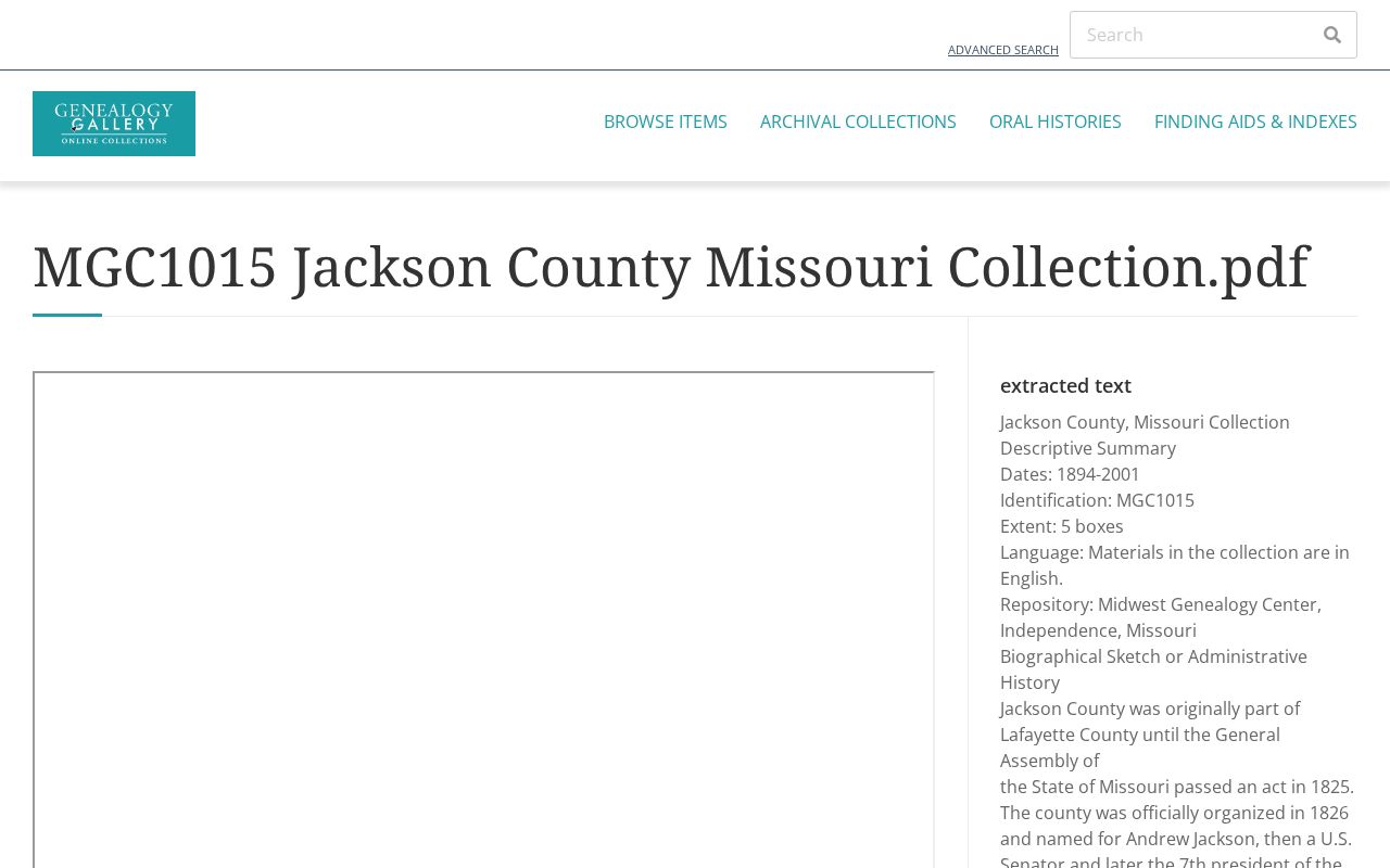 Grandview past residents research in the Jackson County history collection